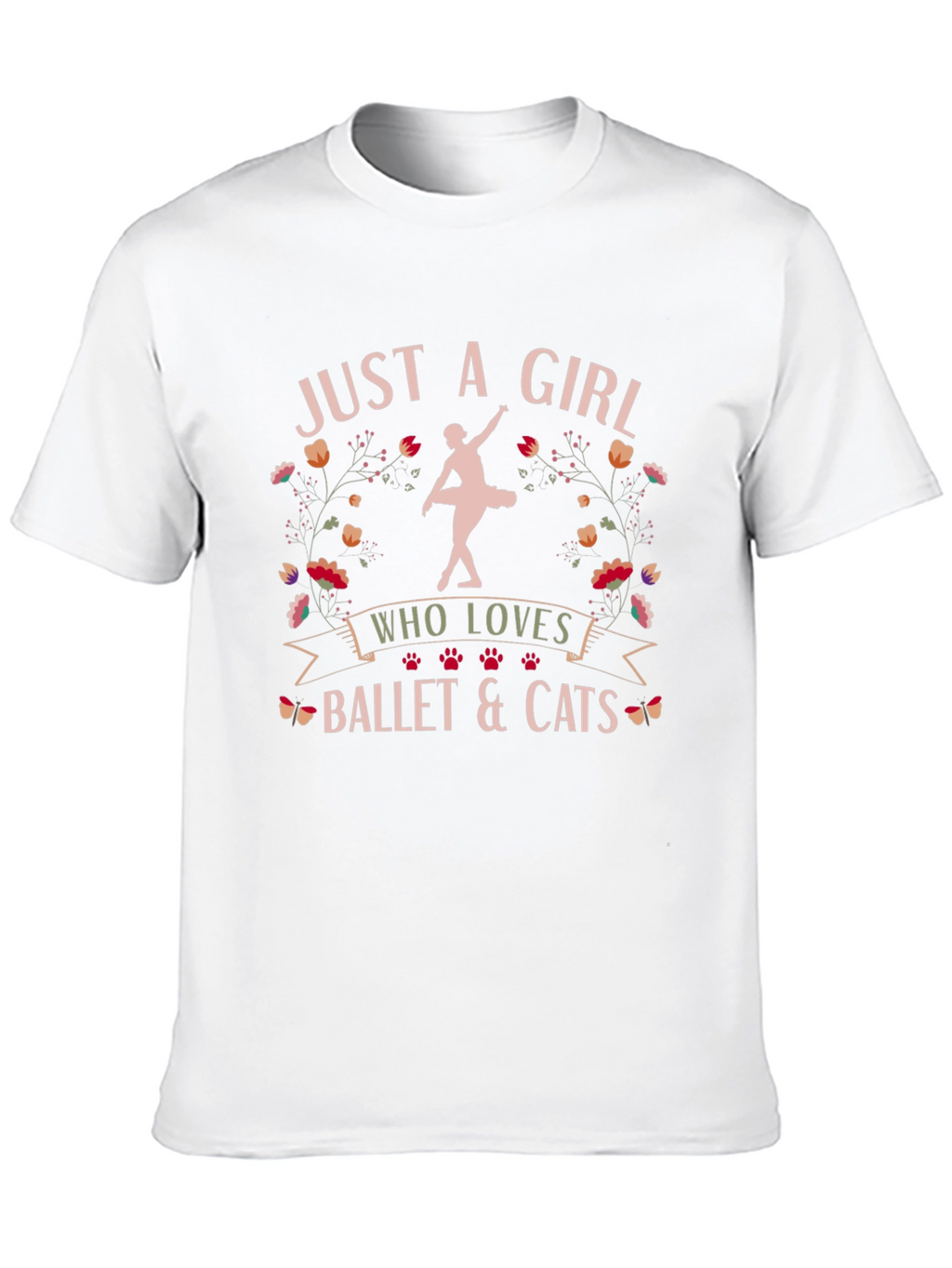 Ballet and Cats Graphic Tee