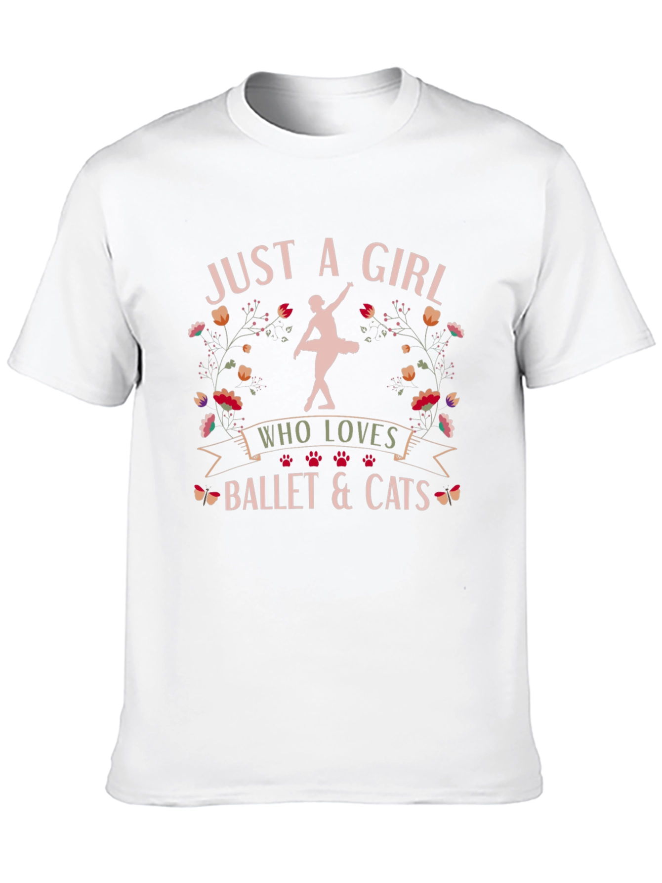 Ballet and Cats Graphic Tee