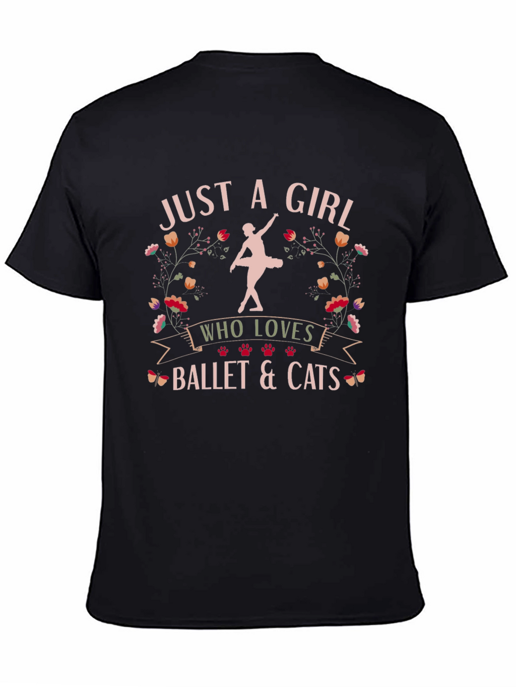 Ballet and Cats Graphic Tee
