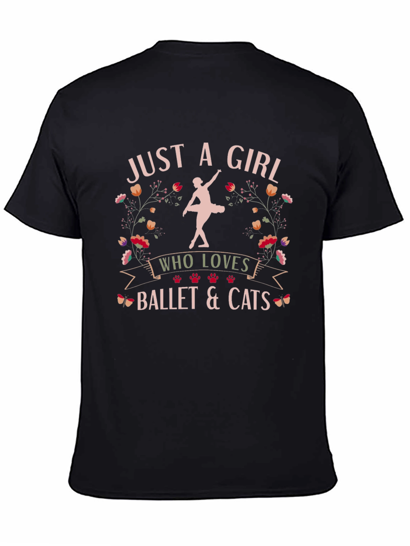 Ballet and Cats Graphic Tee