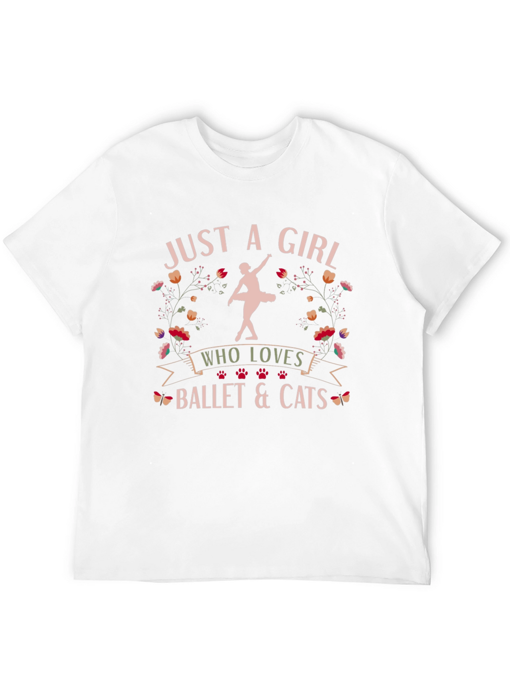 Ballet and Cats Graphic Tee