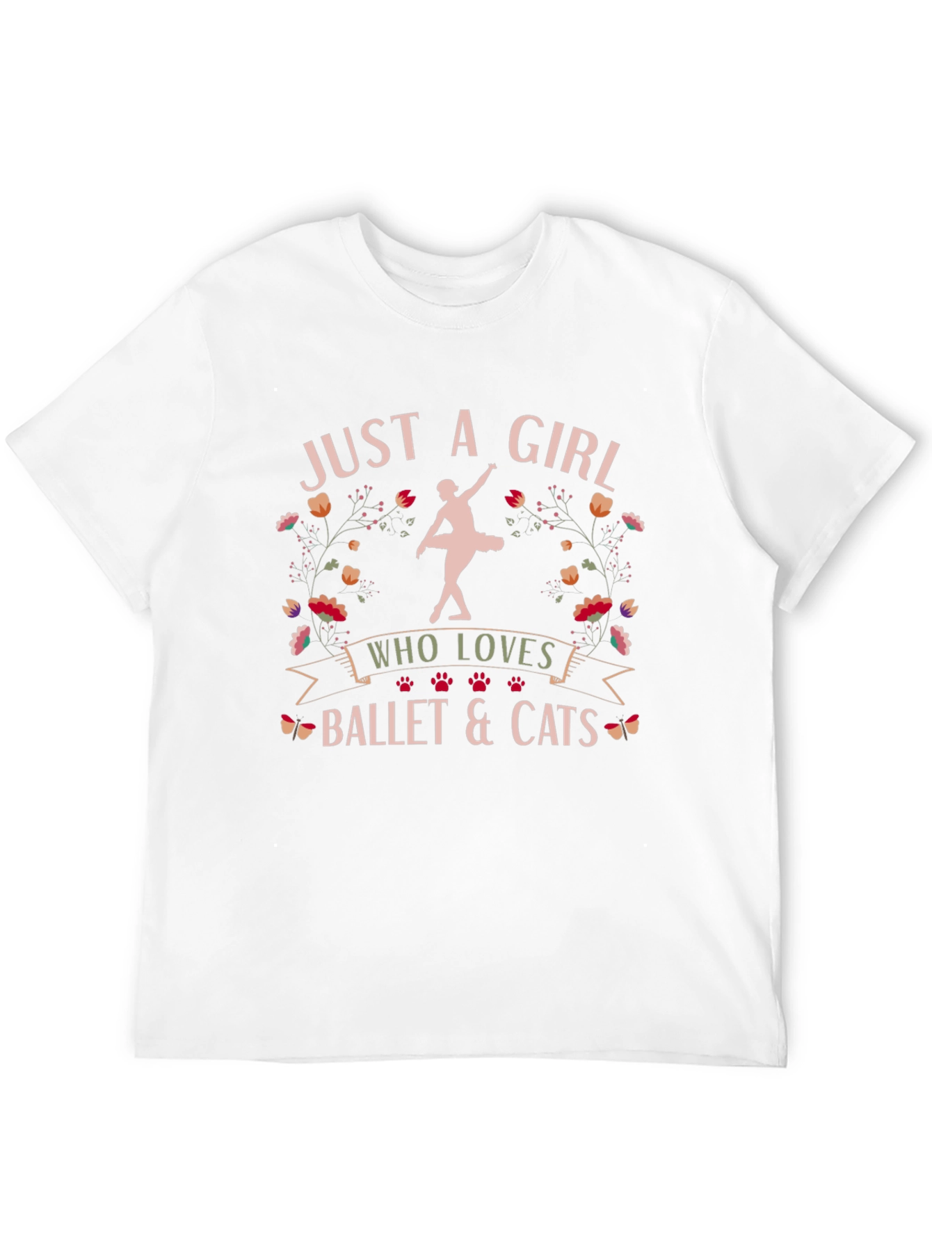Ballet and Cats Graphic Tee