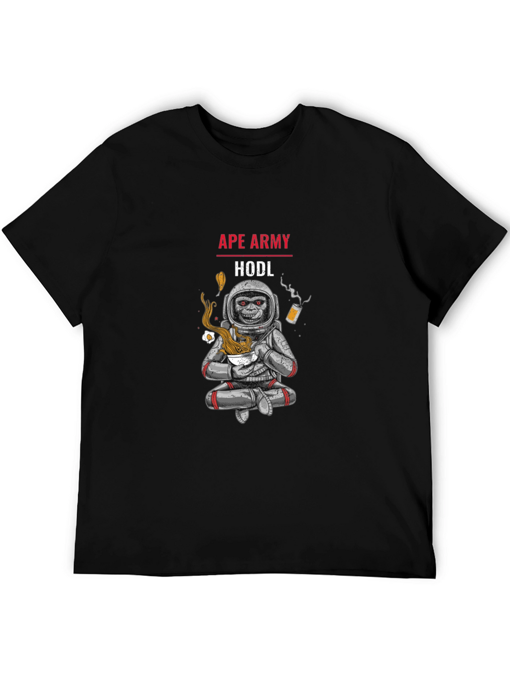 Ape Army HODL Black T-Shirt