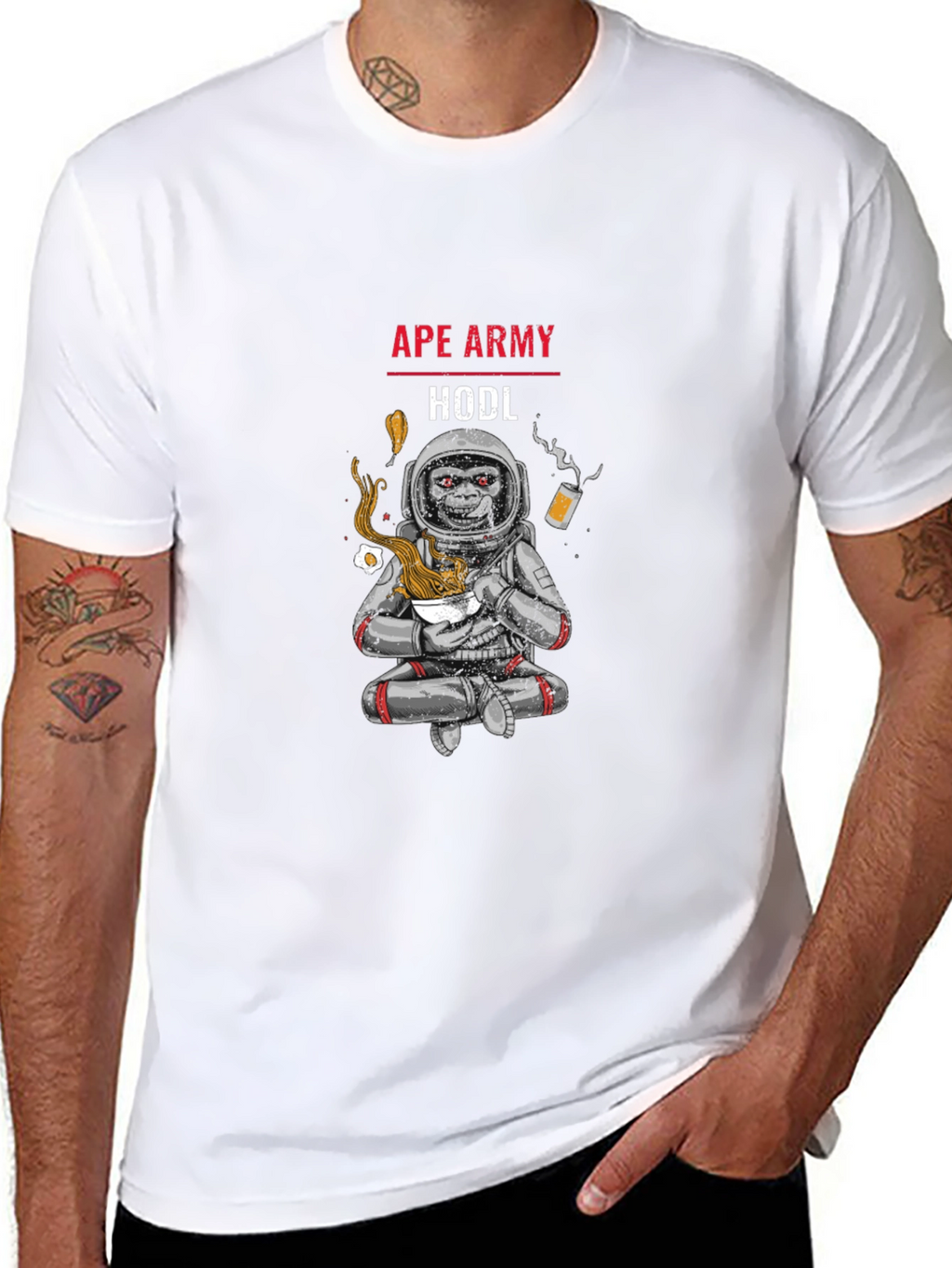 Ape Army HODL Black T-Shirt