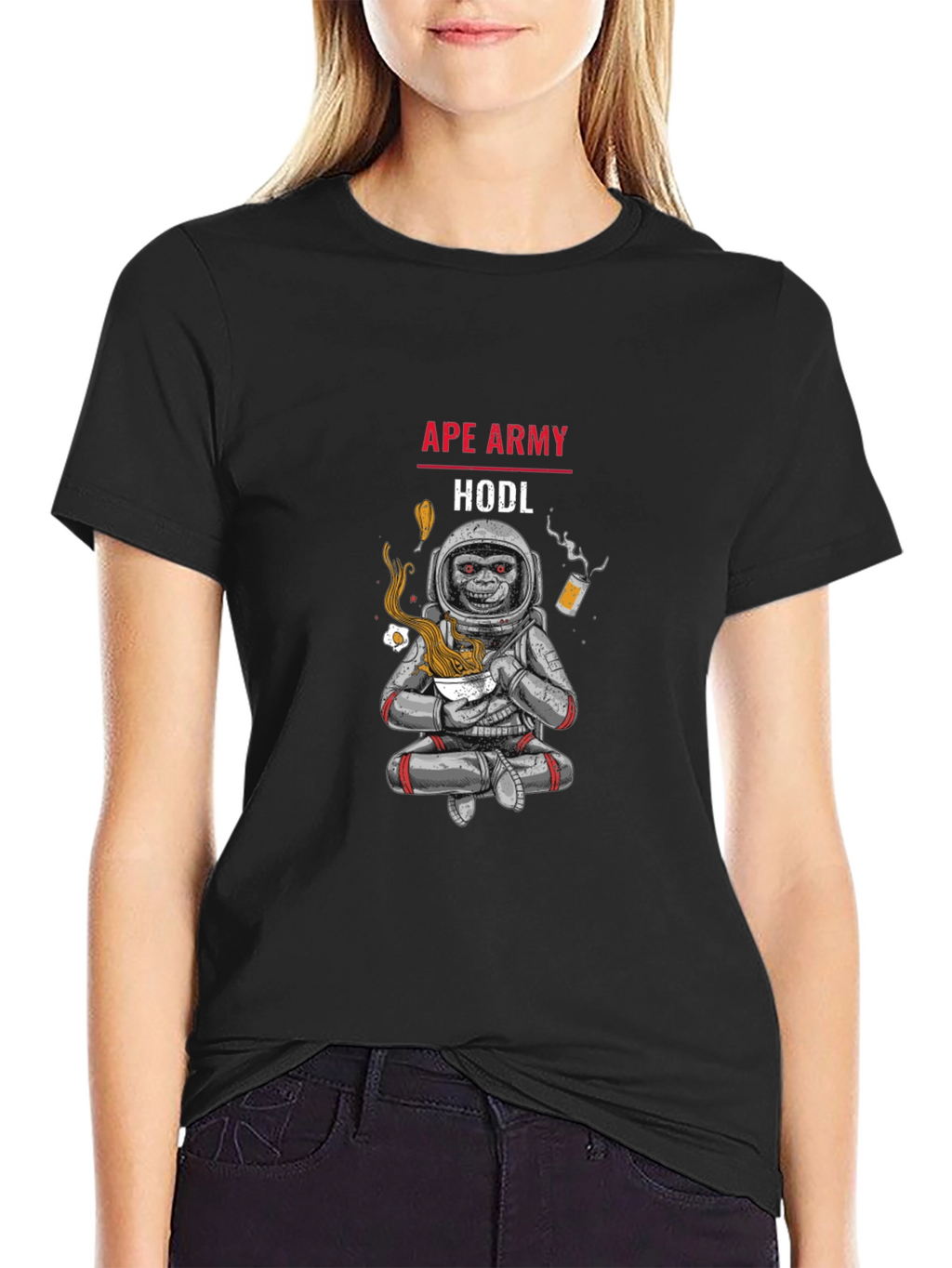 Ape Army HODL Black T-Shirt