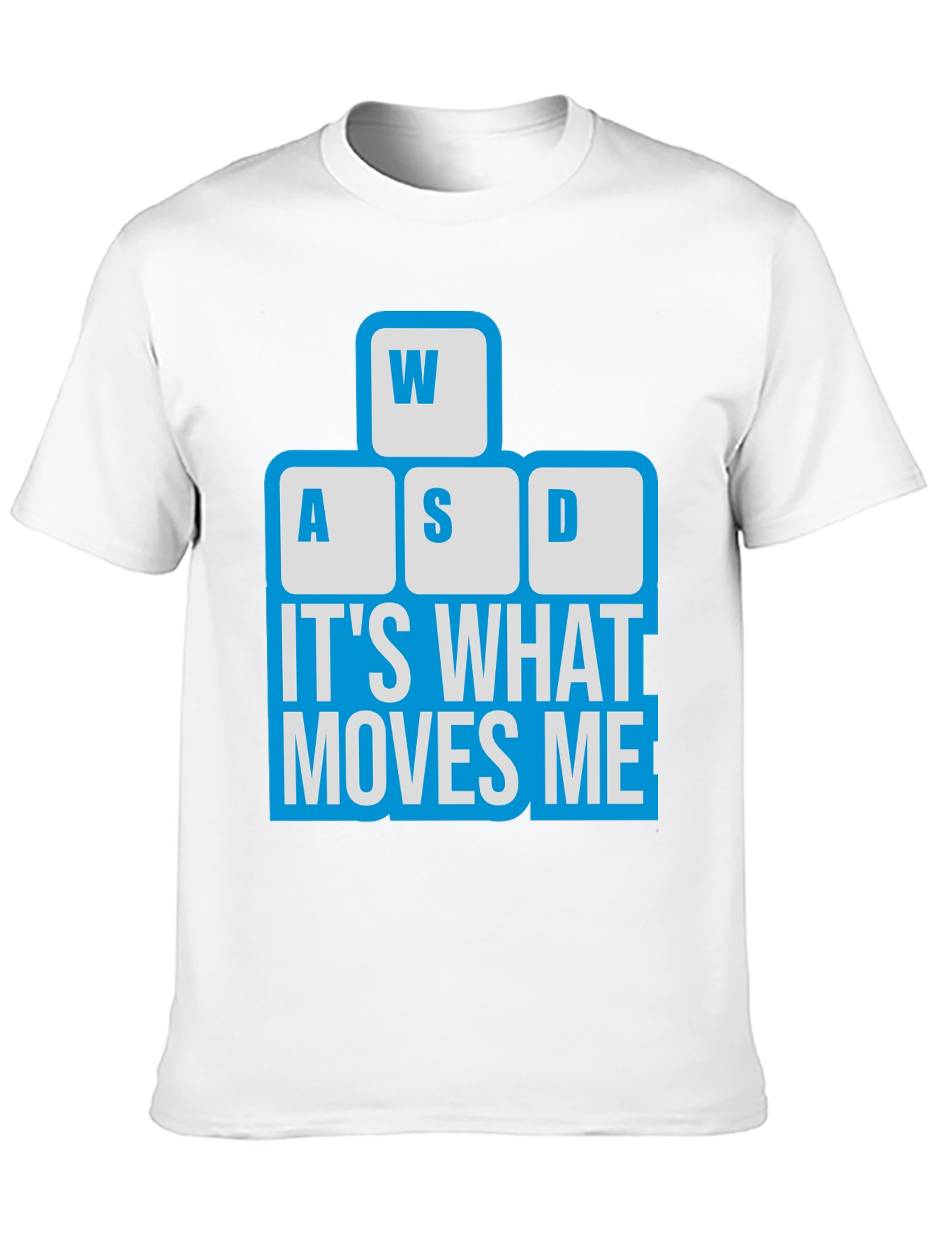 Gamer T-Shirt - WASD Keyboard Moves Me