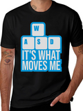 Gamer T-Shirt - WASD Keyboard Moves Me