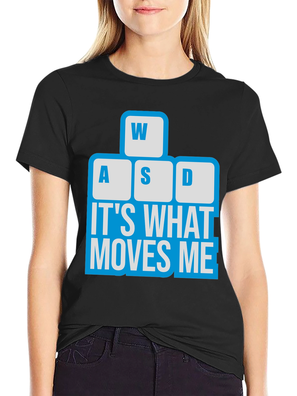 Gamer T-Shirt - WASD Keyboard Moves Me
