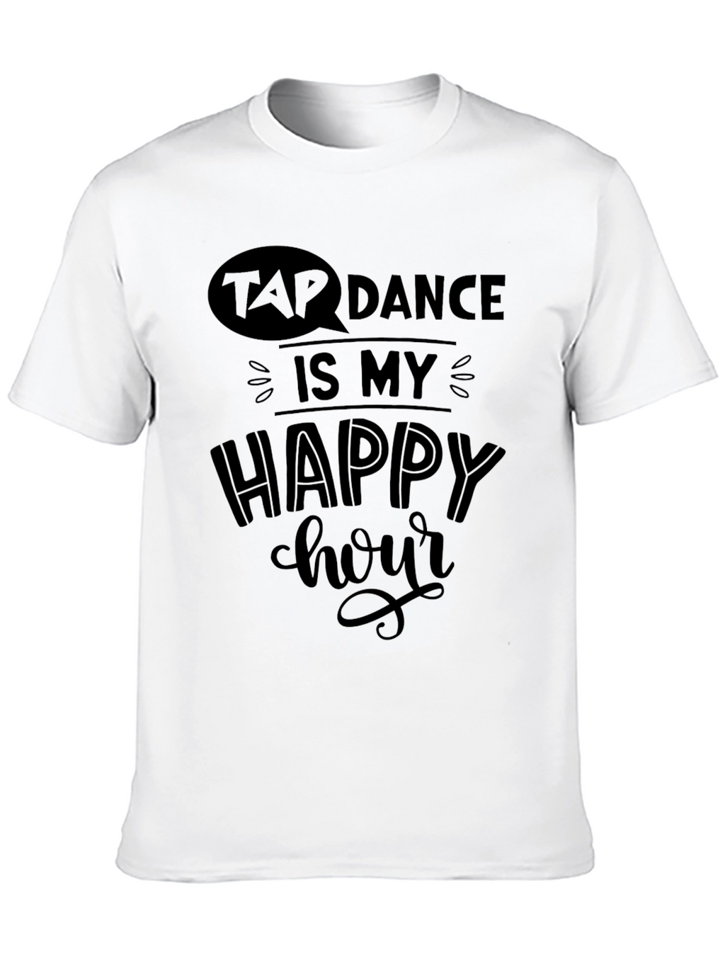 Tap Dance Happy Hour Black Graphic Tee