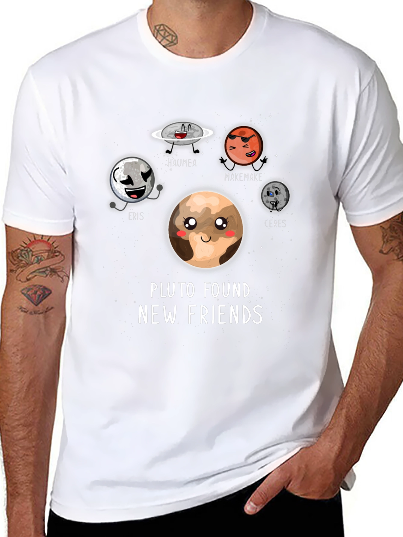 Pluto Found New Friends T-Shirt