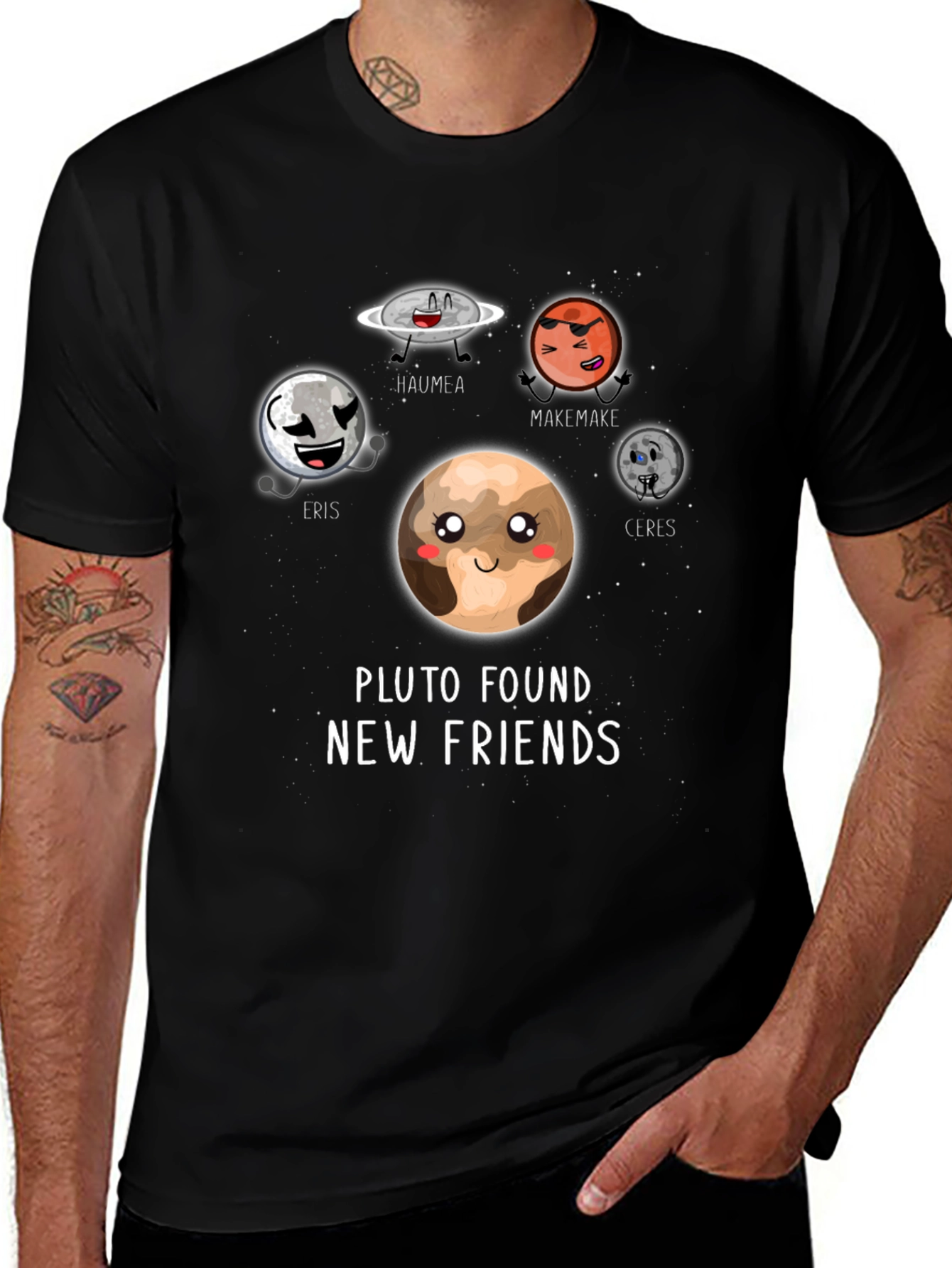 Pluto Found New Friends T-Shirt