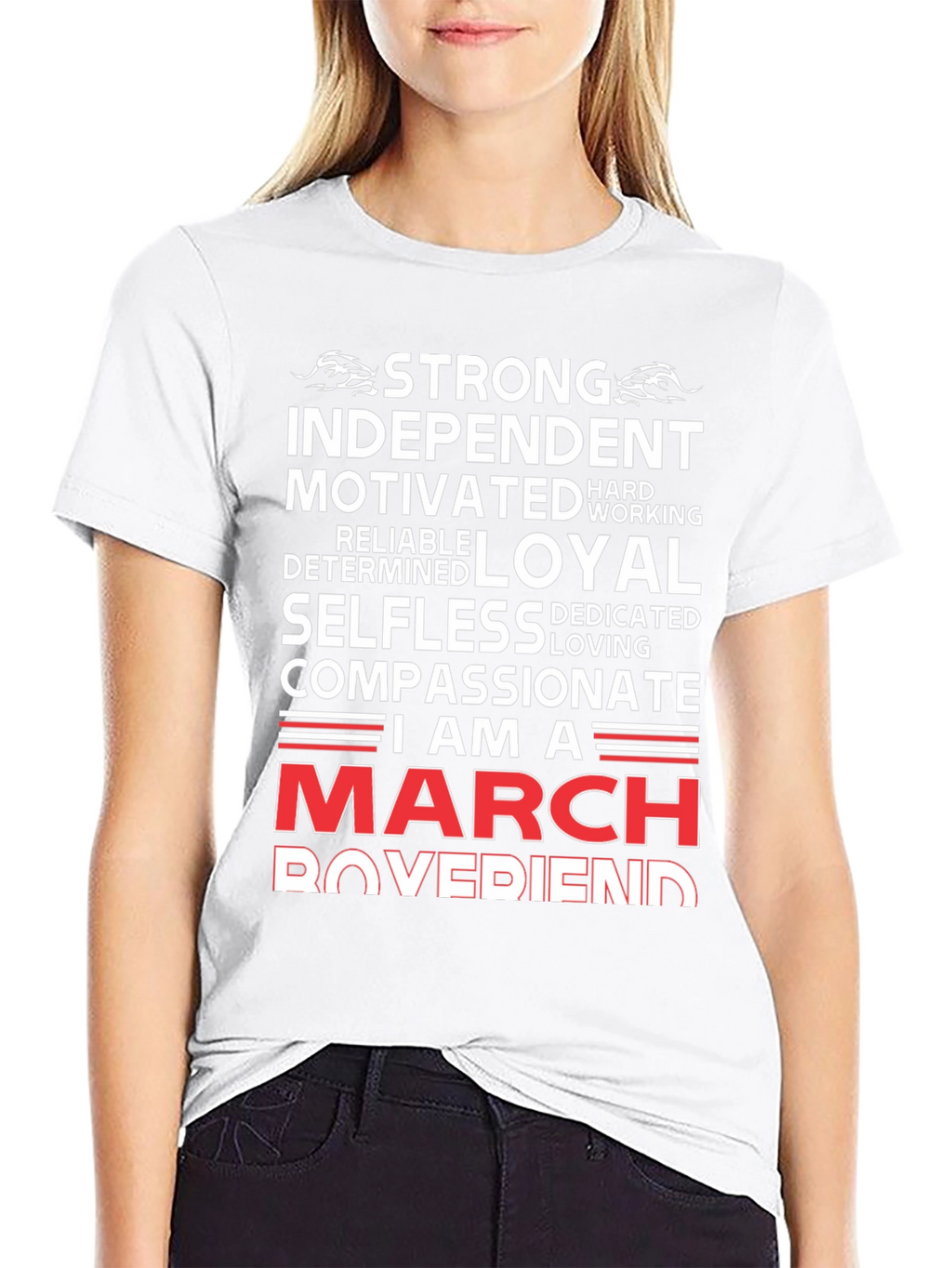 Strong March Boyfriend T-Shirt