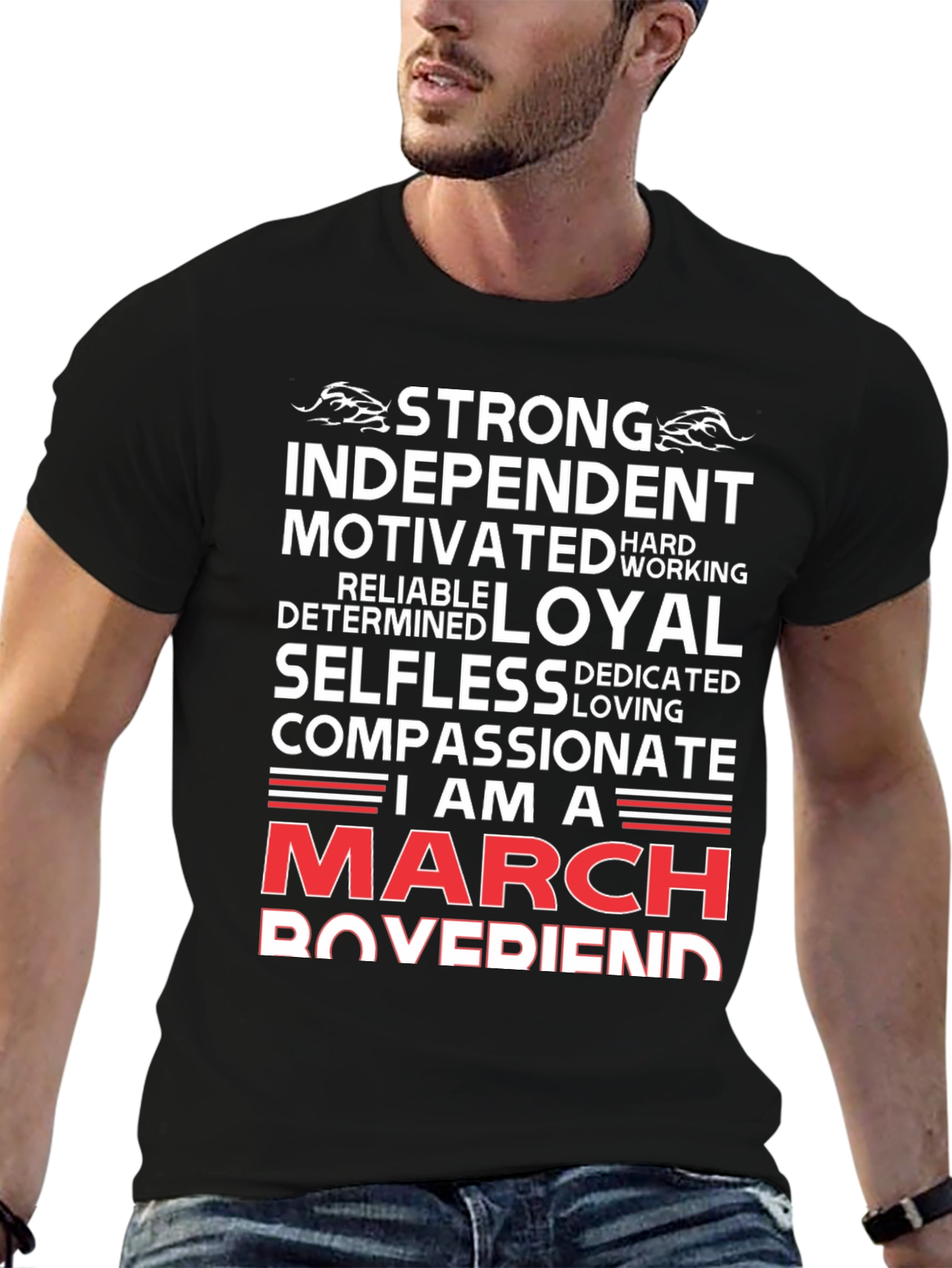 Strong March Boyfriend T-Shirt