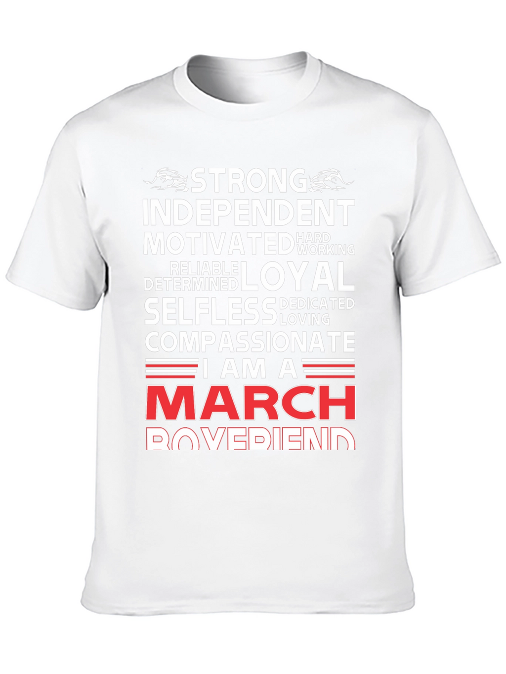 Strong March Boyfriend T-Shirt