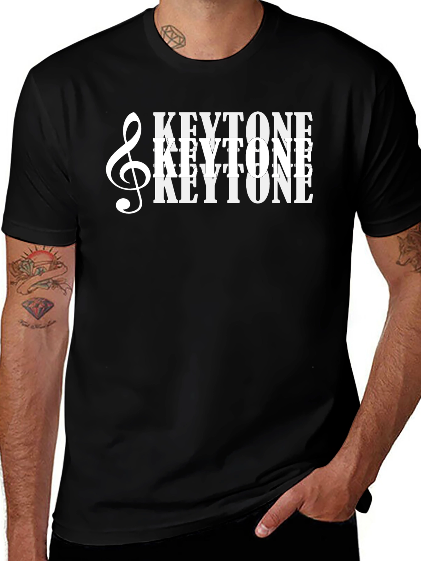 Keystone Music T-Shirt - Treble Clef Graphic Tee