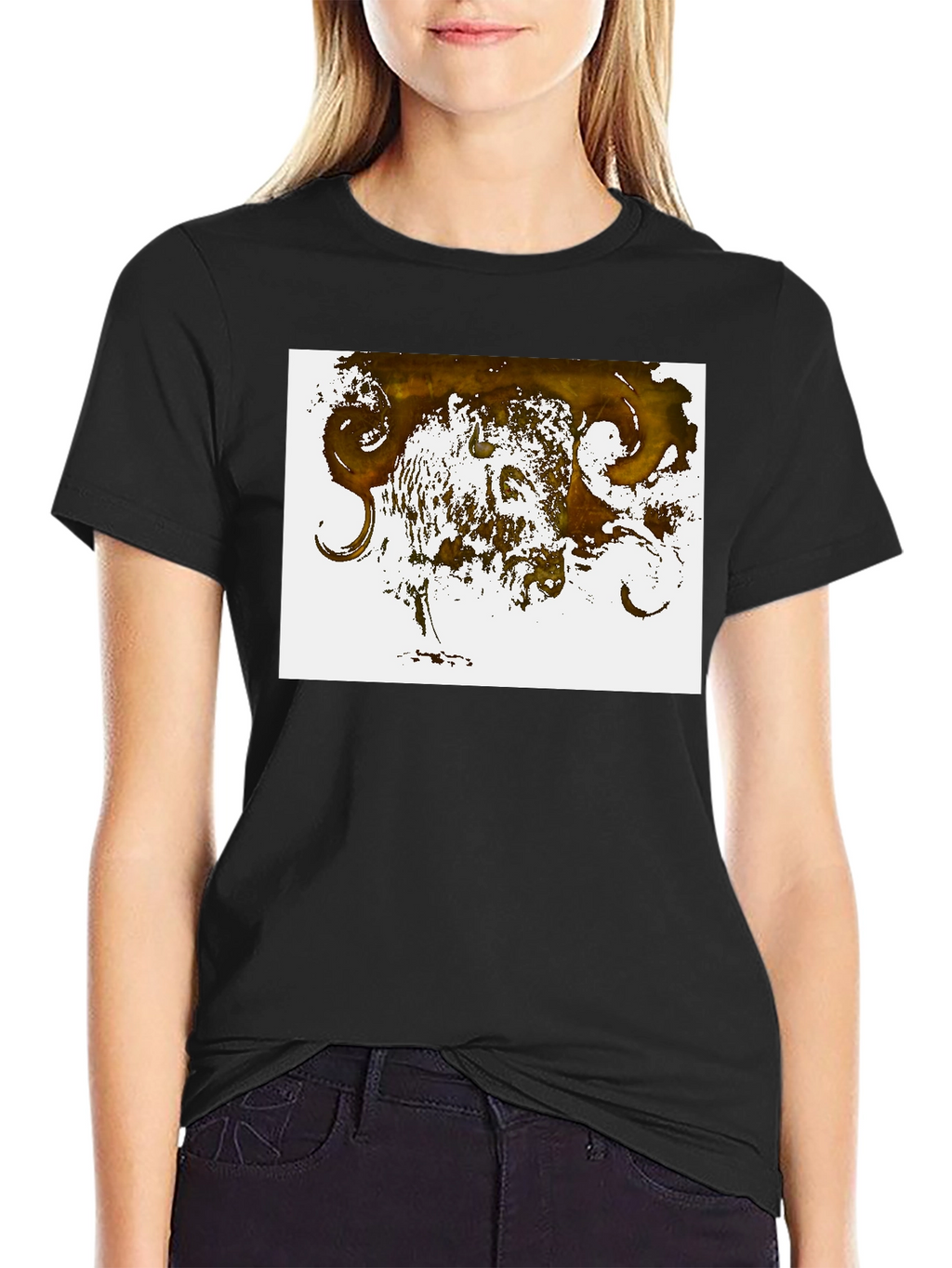 Abstract Art Black T-Shirt - Unique Design