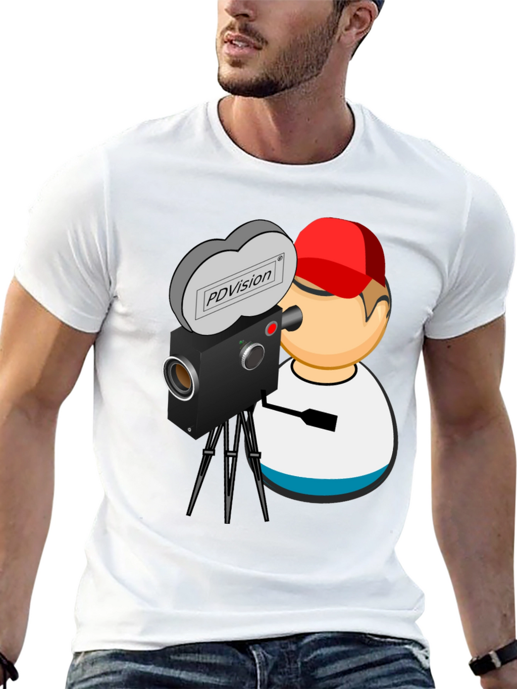 Retro Camera Graphic Tee - PDVision Director Shirt
