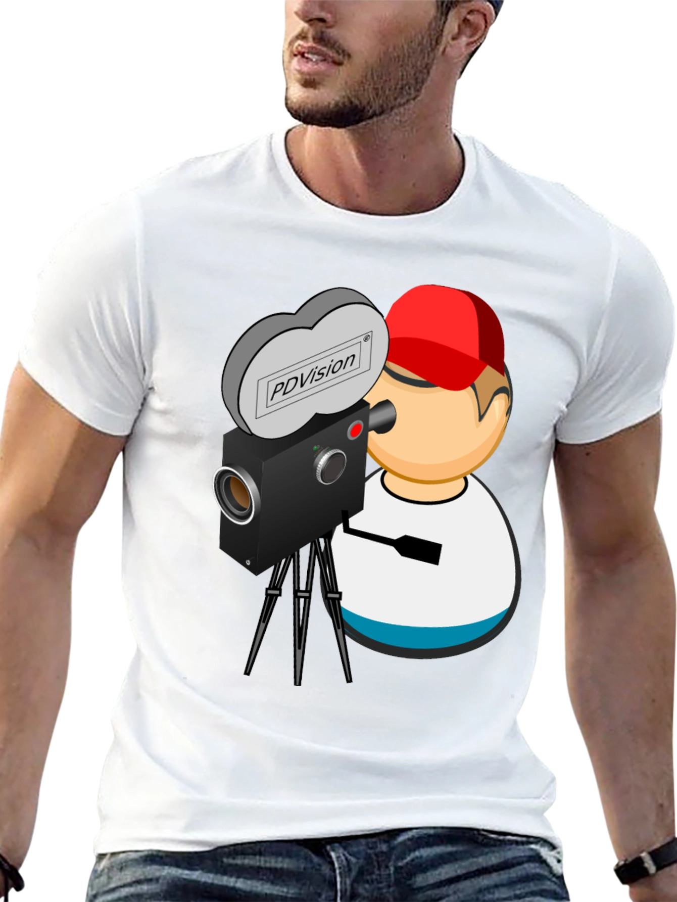 Retro Camera Graphic Tee - PDVision Director Shirt