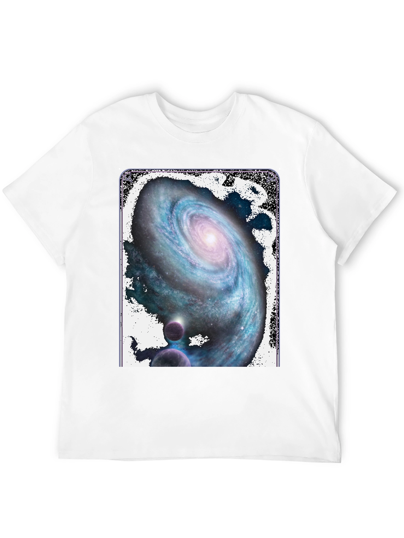 Galaxy Print Black T-Shirt