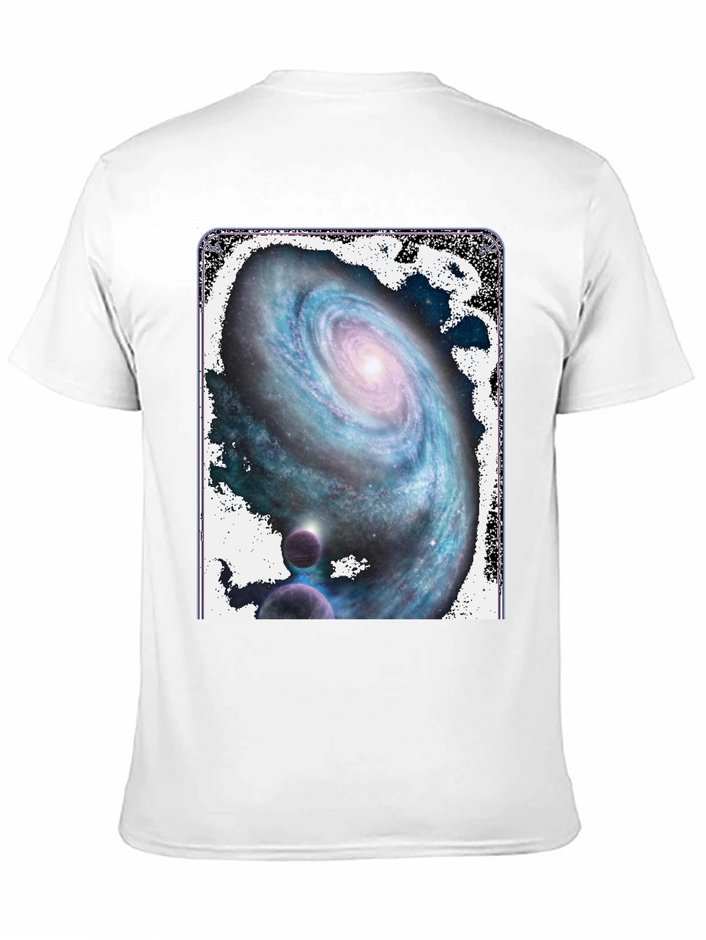 Galaxy Print Black T-Shirt