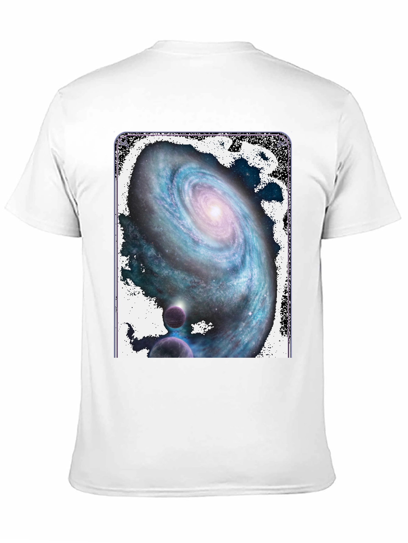 Galaxy Print Black T-Shirt