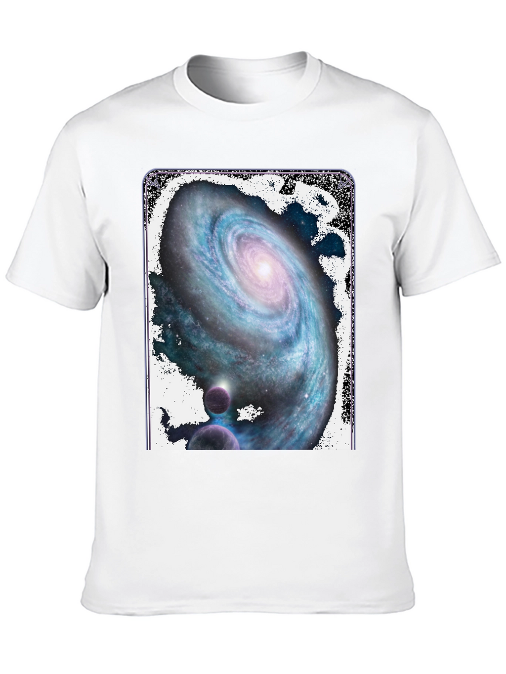 Galaxy Print Black T-Shirt