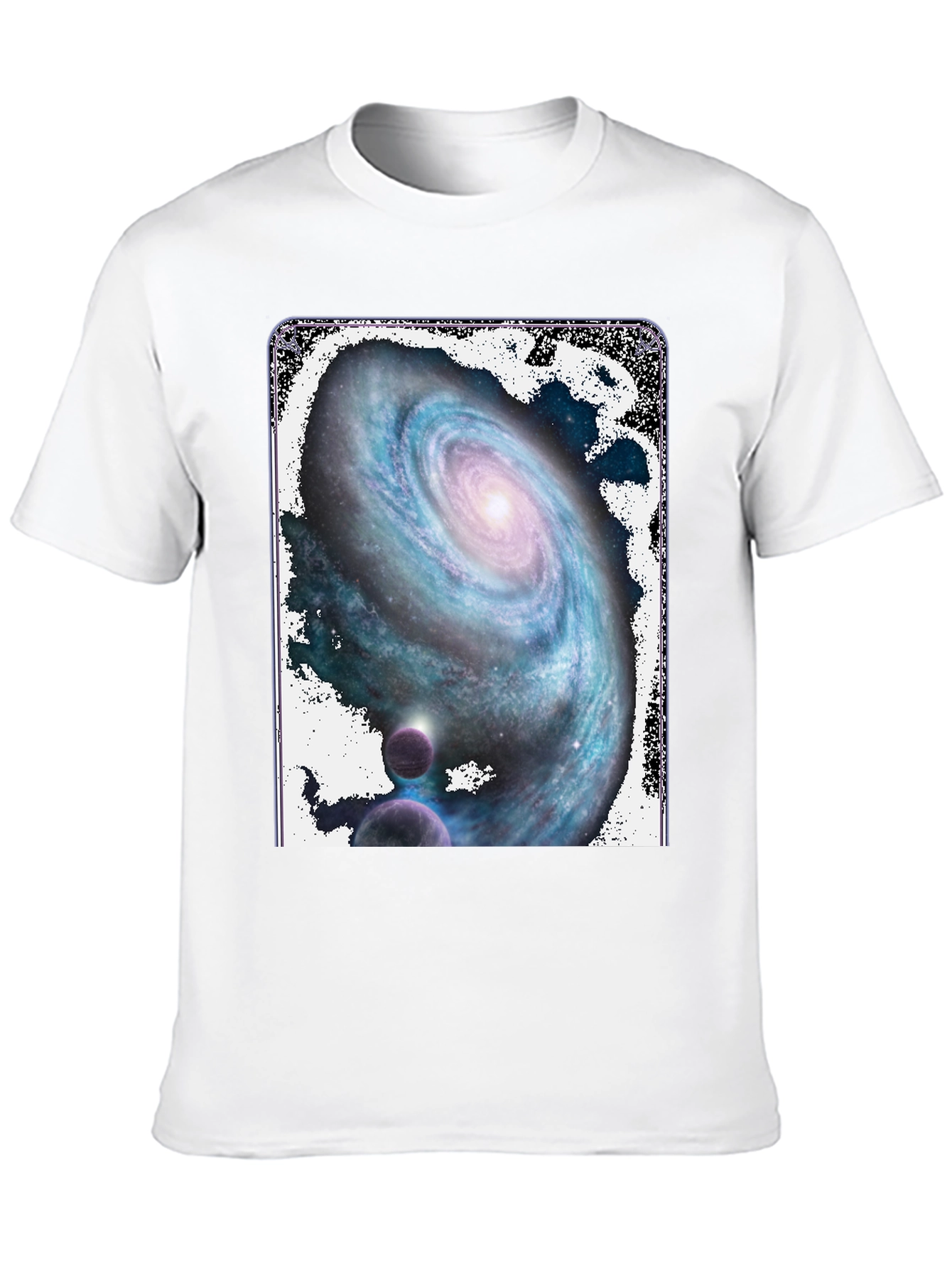 Galaxy Print Black T-Shirt