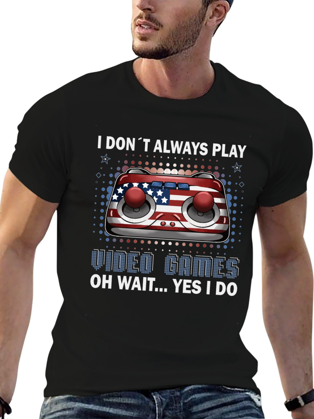 Patriotic Gamer T-Shirt - Video Game Lover Tee