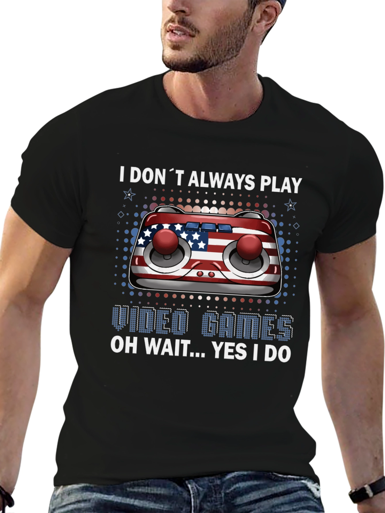 Patriotic Gamer T-Shirt - Video Game Lover Tee