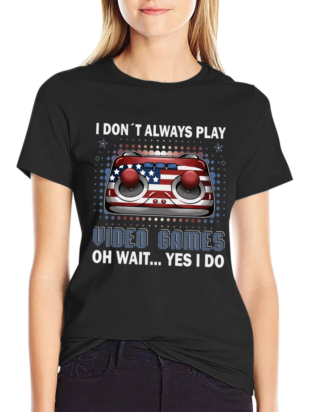 Patriotic Gamer T-Shirt - Video Game Lover Tee