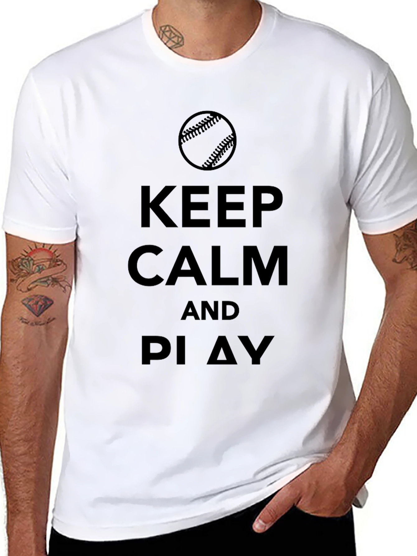 Keep Calm and Play Baseball T-Shirt