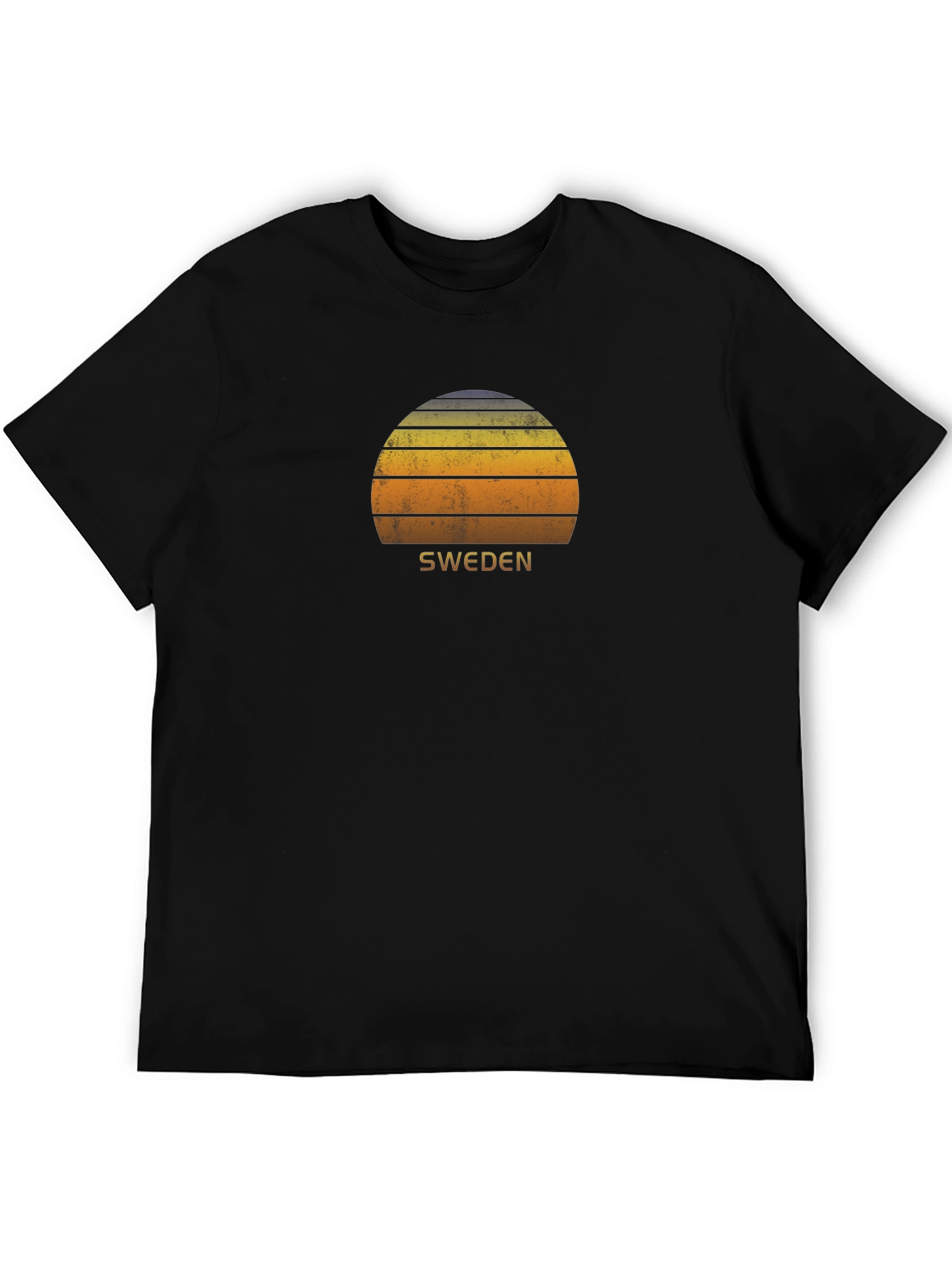 Sweden Sunset Graphic Tee - Retro Style
