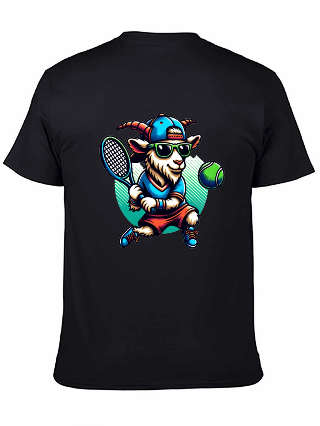 Goat Tennis Player Graphic Tee