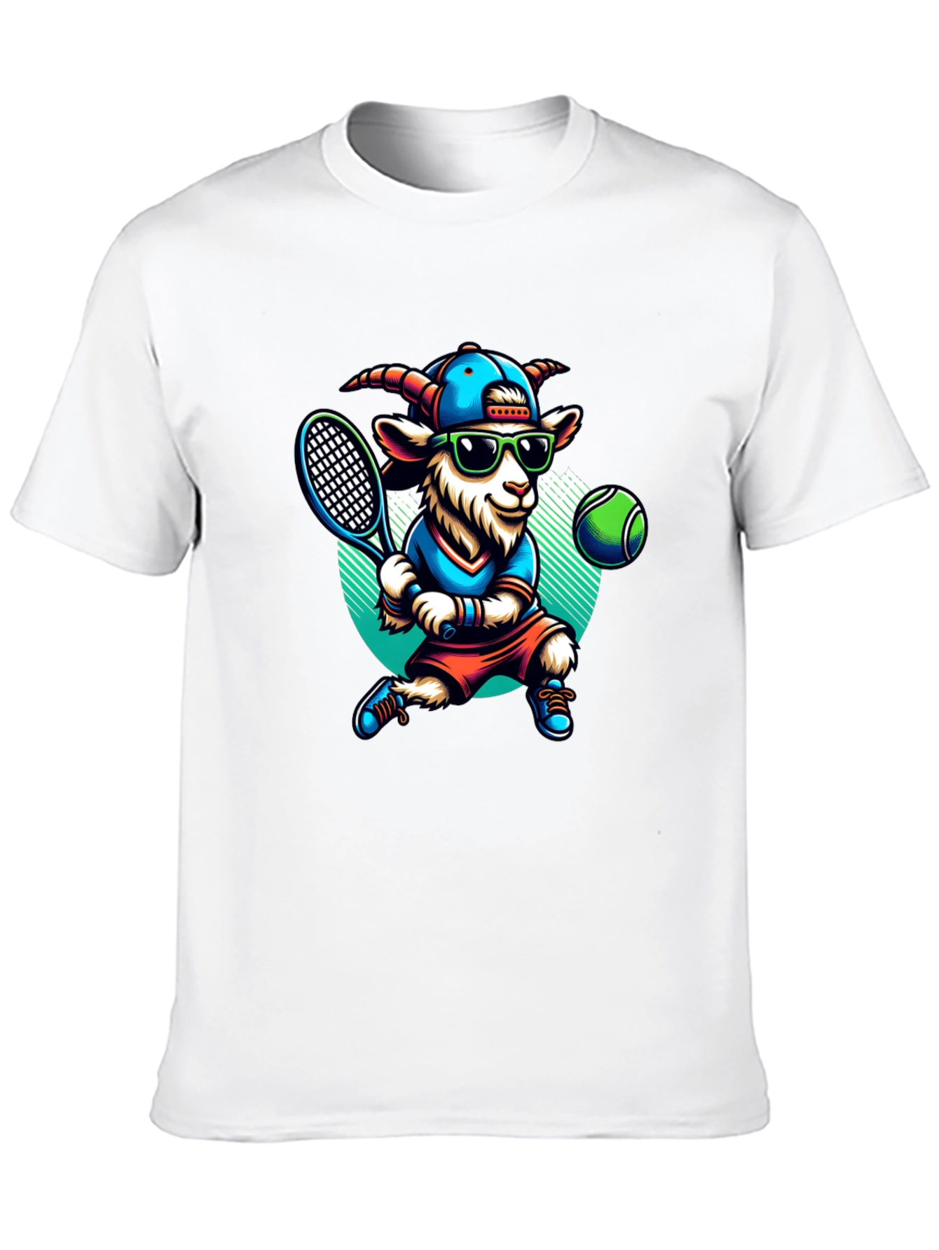 Goat Tennis Player Graphic Tee