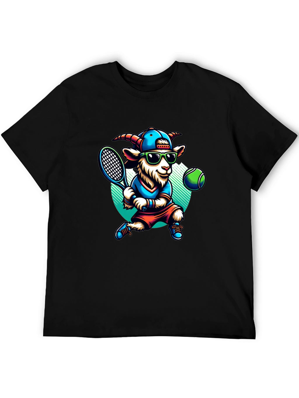 Goat Tennis Player Graphic Tee
