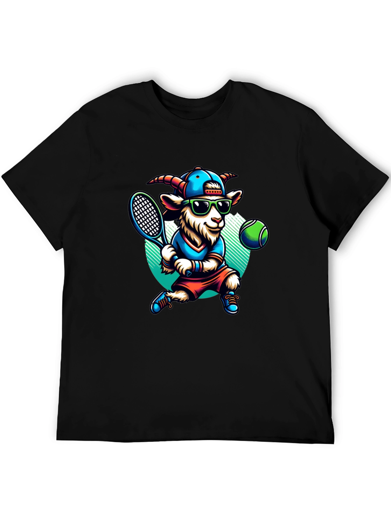 Goat Tennis Player Graphic Tee