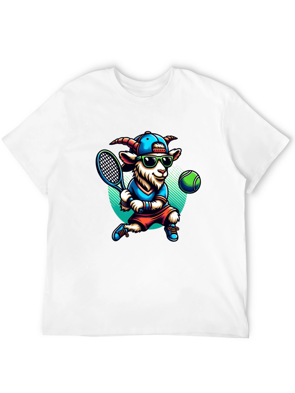 Goat Tennis Player Graphic Tee