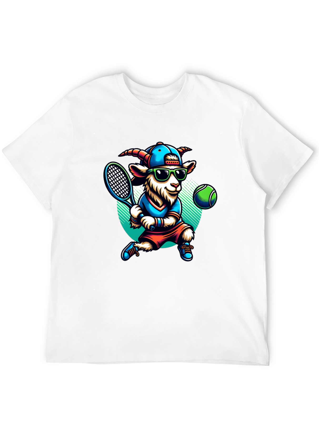 Goat Tennis Player Graphic Tee