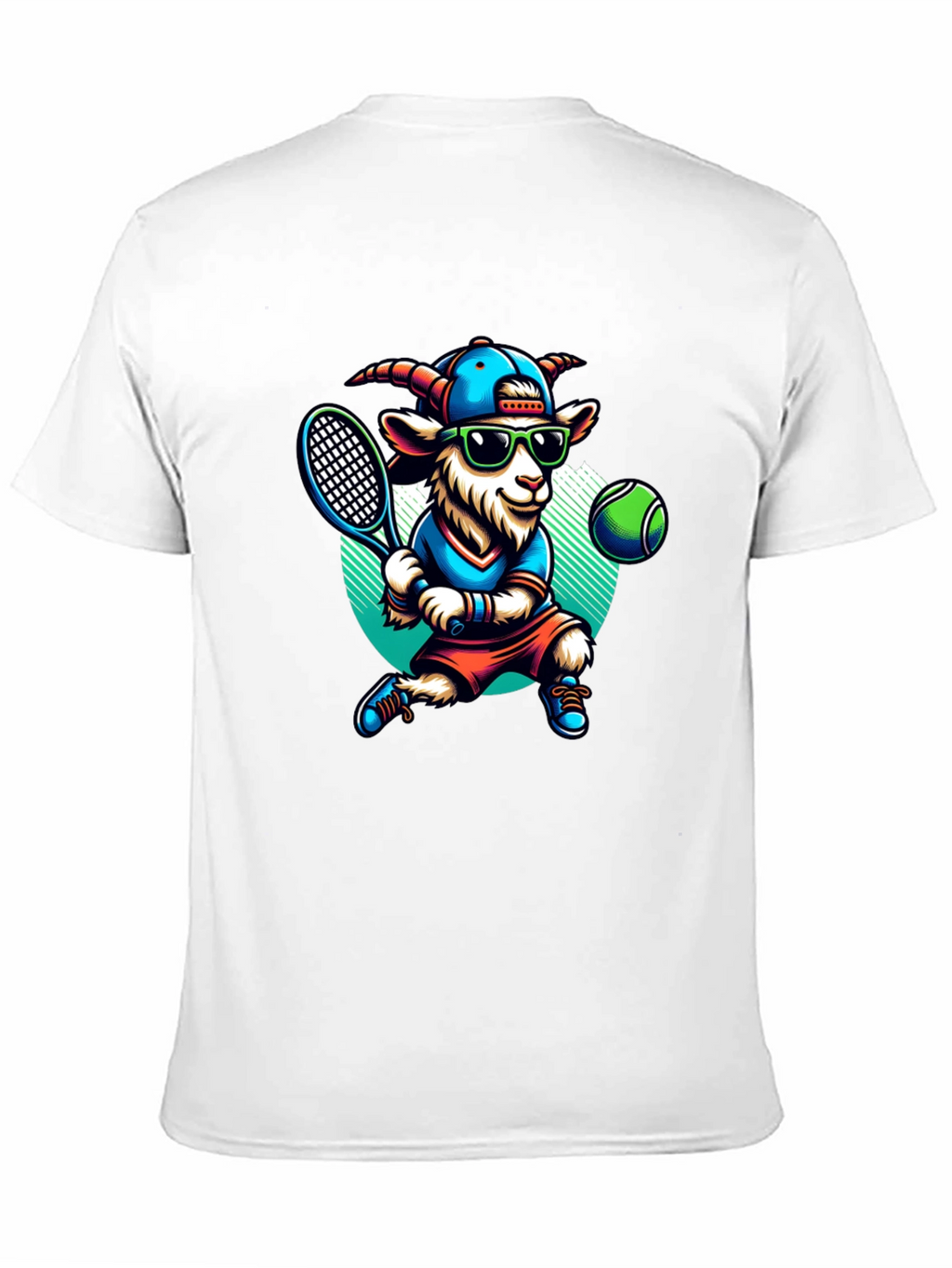Goat Tennis Player Graphic Tee