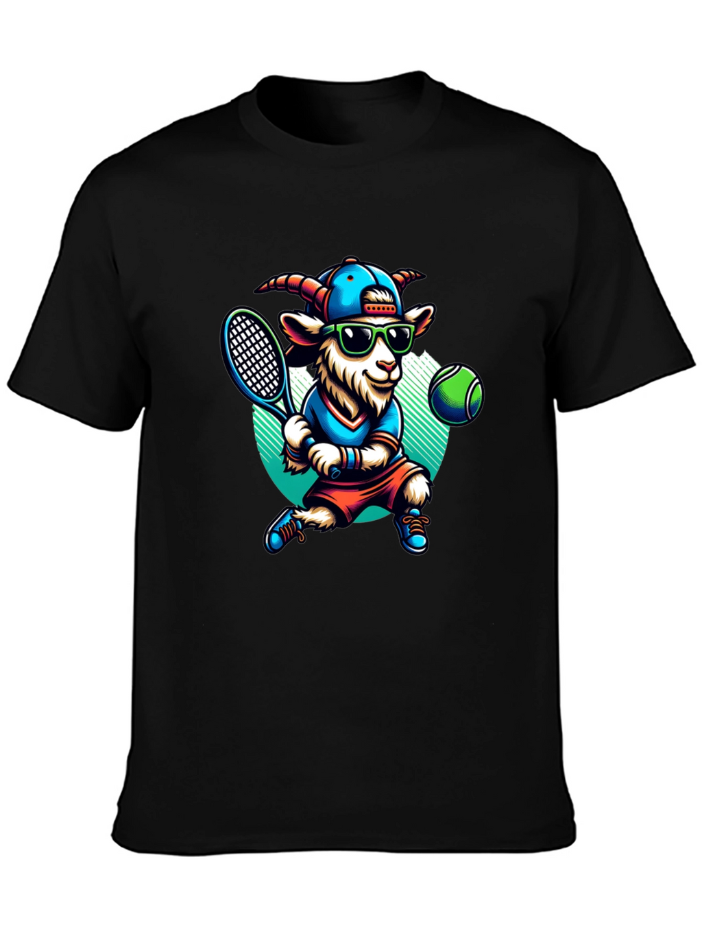 Goat Tennis Player Graphic Tee