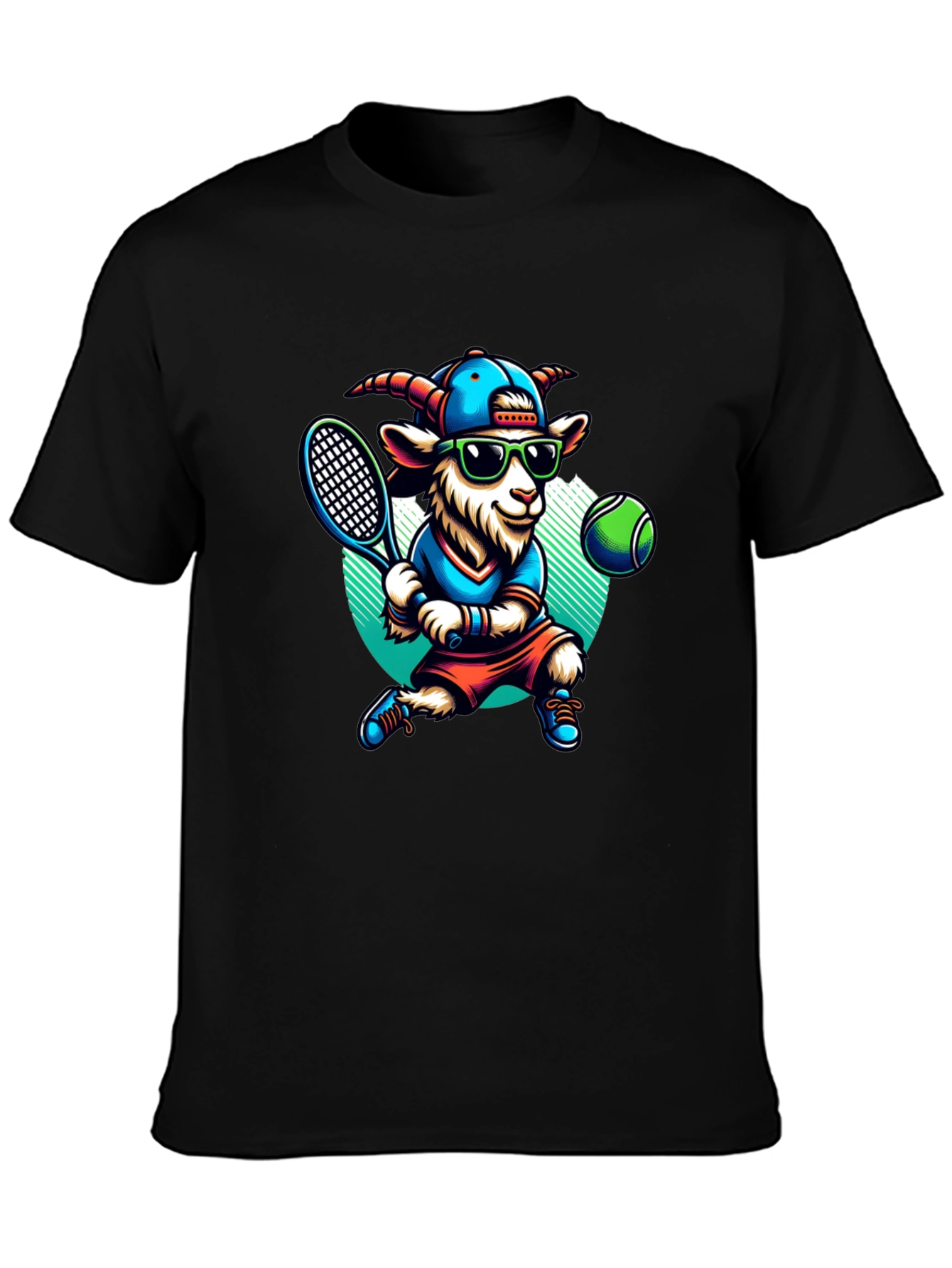 Goat Tennis Player Graphic Tee