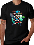 Goat Tennis Player Graphic Tee