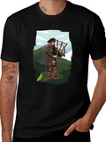 Bagpiper Graphic Tee - Scottish Pride