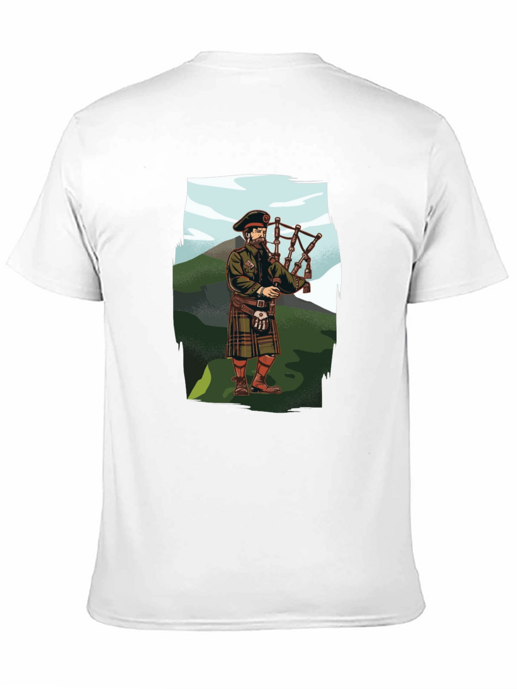 Bagpiper Graphic Tee - Scottish Pride
