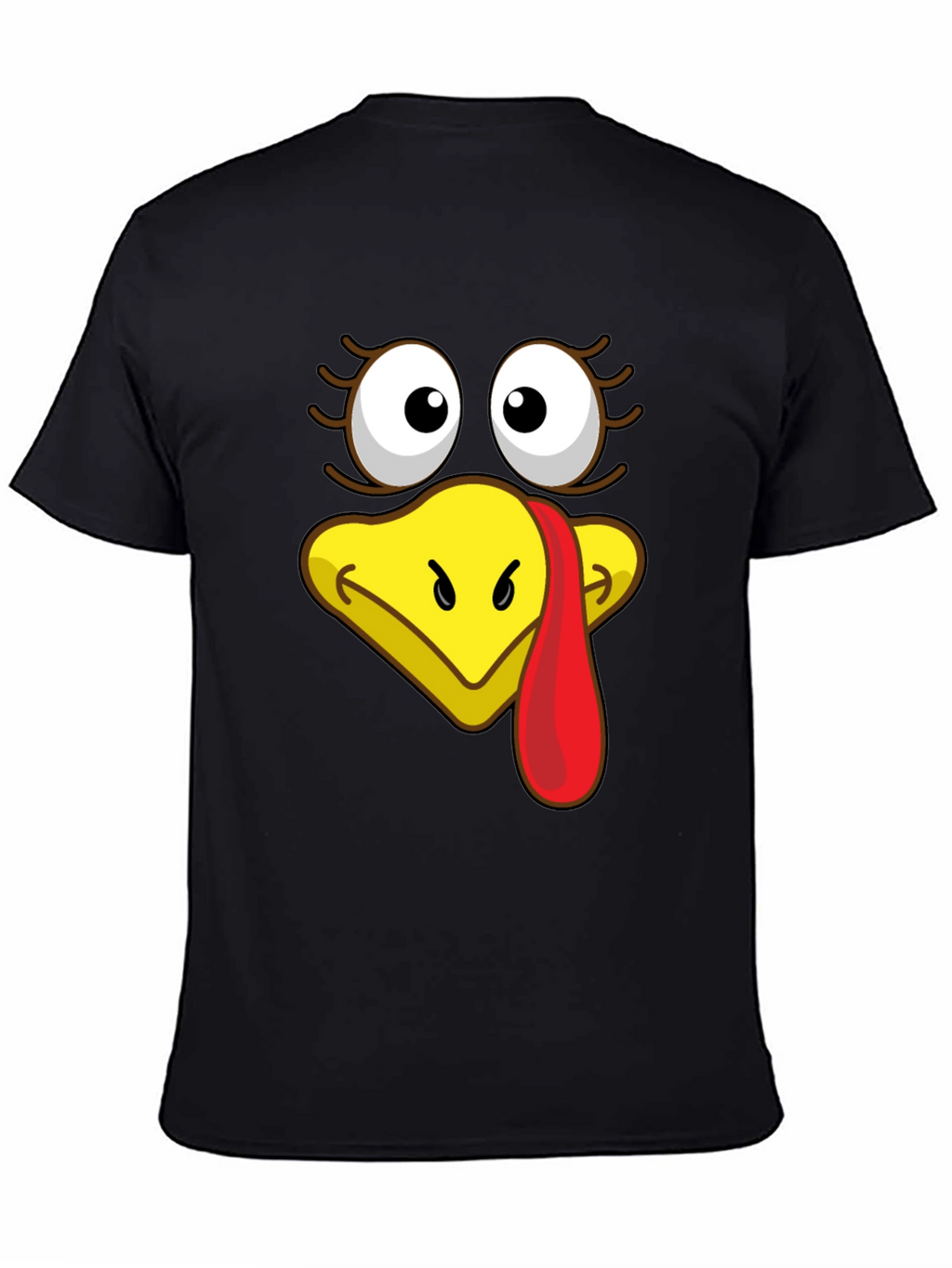 Turkey Face Graphic T-Shirt - Thanksgiving Apparel