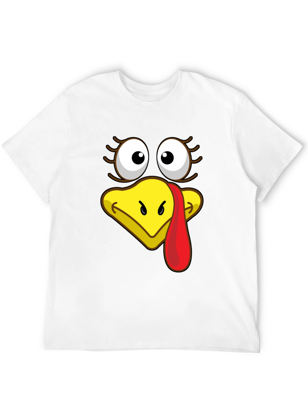 Turkey Face Graphic T-Shirt - Thanksgiving Apparel