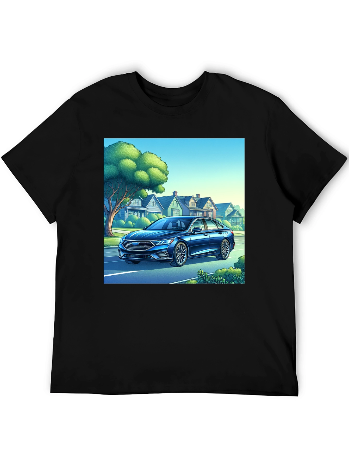 Car Design Black T-Shirt