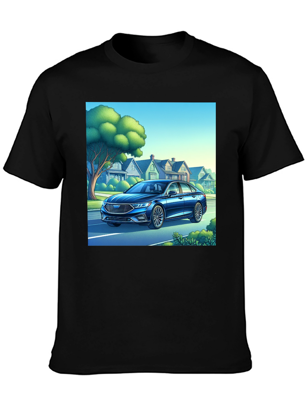Car Design Black T-Shirt
