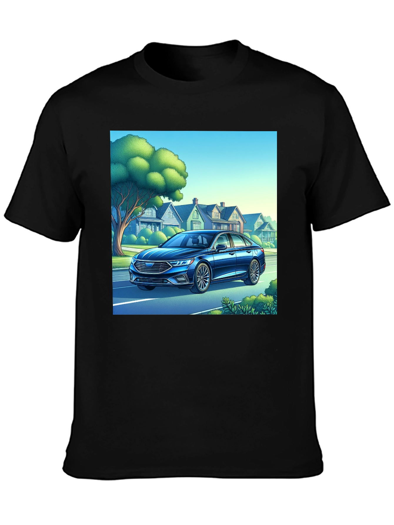 Car Design Black T-Shirt