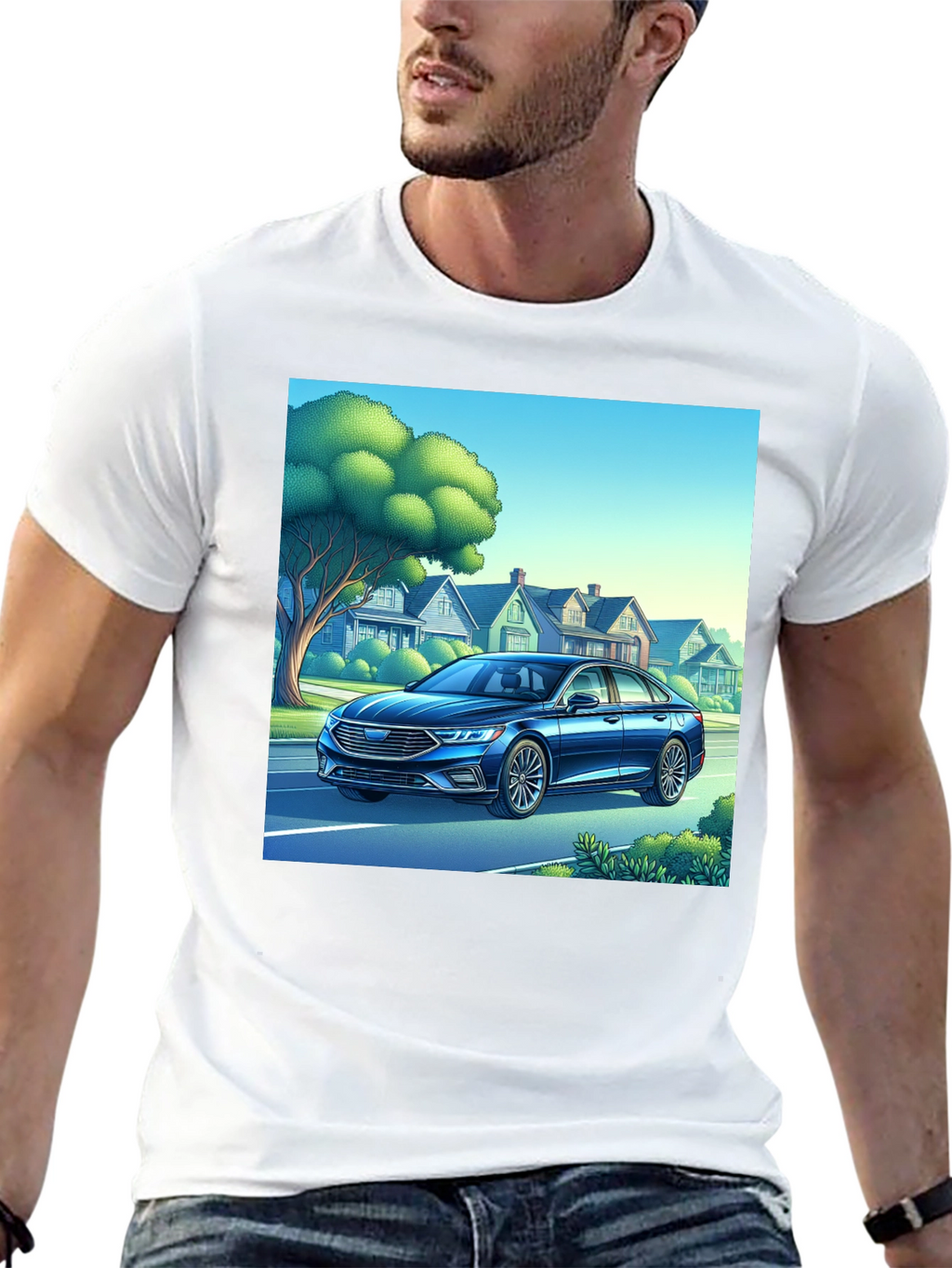 Car Design Black T-Shirt